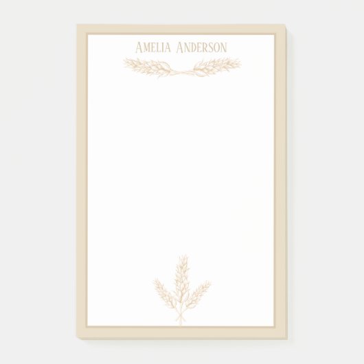 Post-it® Étapes du blé agricole | Personnalisé (Devant)