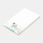 Post-it® Été Rétro Bohème Surf | Personnalisé avec Monogram (Incliné)