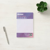 Post-it® étiquette rappel adhésive violette cool (Bureau)