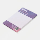 Post-it® étiquette rappel adhésive violette cool (Incliné)