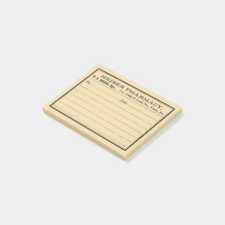 Post-it® Étiquette Vintage de pharmacie