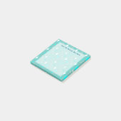 Post-it® Étiquettes modifiables rétro sarcelle et étoiles b (Incliné)