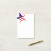 Post-it® Étoile post-notes-patriotique (Sur un bureau)