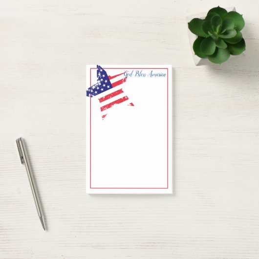 Post-it® Étoile post-notes-patriotique (Bureau)