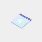 Post-it® Étoile sur bleu clair (Incliné)