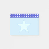 Post-it® Étoile sur bleu clair (Devant)