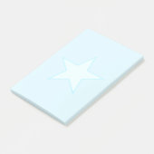 Post-it® Étoile sur fond bleu clair  (Incliné)