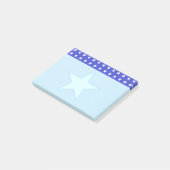 Post-it® Étoile sur fond bleu clair (Incliné)