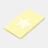 Post-it® Étoile sur fond jaune clair (Incliné)