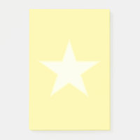 Étoile sur fond jaune clair