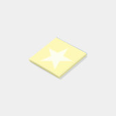 Post-it® Étoile sur fond jaune clair (Incliné)