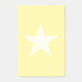 Post-it® Étoile sur jaune clair (Devant)