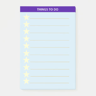 Post-it® Étoiles Choses Personnalisées À Faire