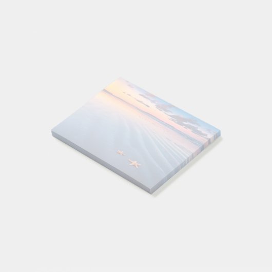 Post-it® Étoiles de mer sur le sable (Incliné)