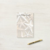 Post-it® Étoiles de mer sur le sable (Sur un bureau)