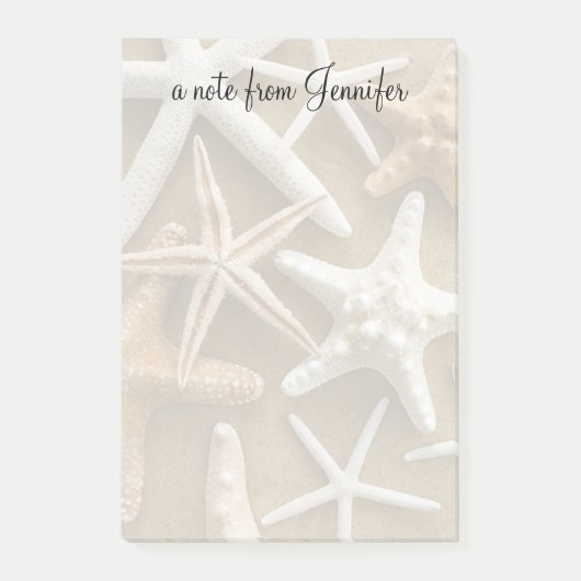 Post-it® Étoiles de mer sur le sable (Devant)