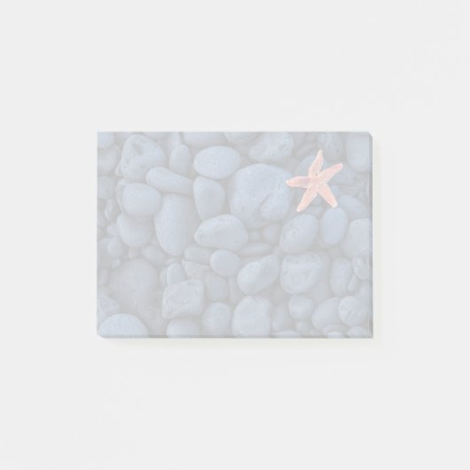 Post-it® Étoiles de mer sur les roches noires le long de la (Devant)