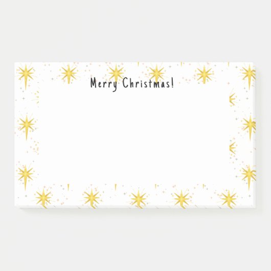 Post-it® Étoiles de Noël (Devant)