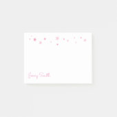 Post-it® Étoiles de rose personnalisées (Devant)