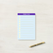 Post-it® Étoiles Personnalisées Les Choses À Faire (Sur un bureau)