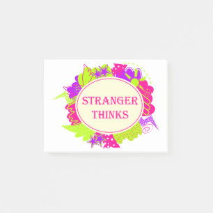 Post-it® Étranger pense citation dans le style d'une émissi