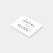 Post-it® Être de bonnes citations - la gentillesse est bell (Incliné)