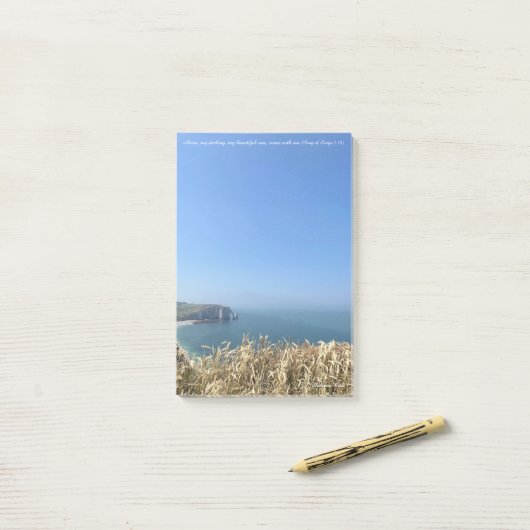 Post-it® Étretat Cliffs, France (Sur un bureau)
