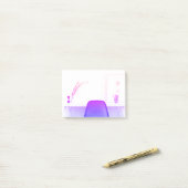 Post-it® Étude pourpre de chaise d'Ombre du bureau de (Sur un bureau)