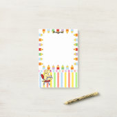 Post-it® Étudiant jaune 1 de Labrador (Sur un bureau)