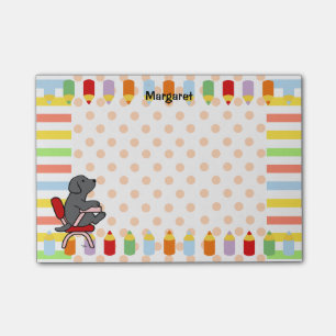 Post-it® Étudiant noir 1 de Labrador