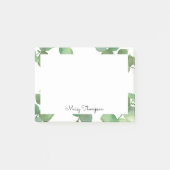 Post-it® Eucalyptus Feuilles Ajouter Votre Nom (Devant)