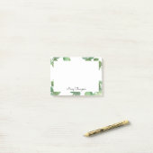 Post-it® Eucalyptus Feuilles Ajouter Votre Nom (Sur un bureau)