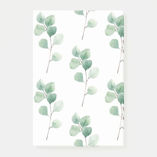 Post-it® Eucalyptus Motif vert (Devant)