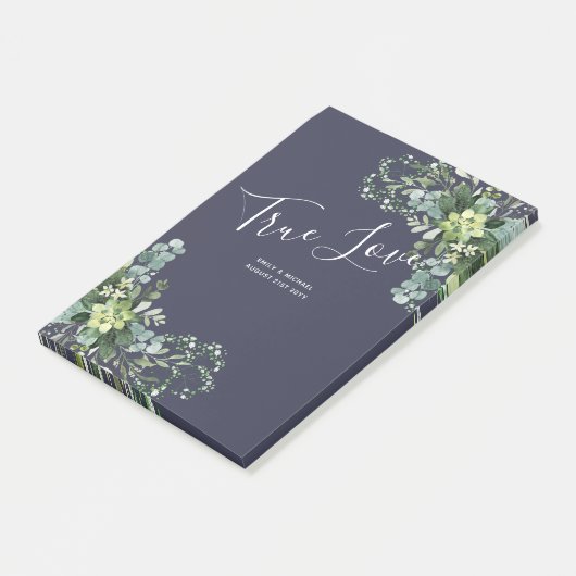 Post-it® Eucalyptus Verdure Mariage Foliage Bébés Respirer (Incliné)