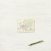 Post-it® Europe Carte Pays Antique Mondiale (Sur un bureau)