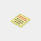 Post-it® Évacuation d'urgence incendie Forage de sol Suite  (Incliné)