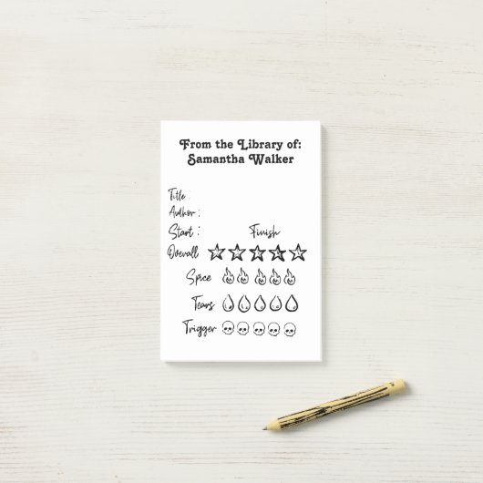 Post-it® Évaluation de la bibliothèque de notes rapides (Sur un bureau)