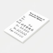 Post-it® Évaluation de la bibliothèque de notes rapides (Incliné)