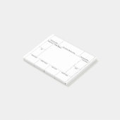 Post-it® Évaluation de tâche pour la structure de panne de (Incliné)