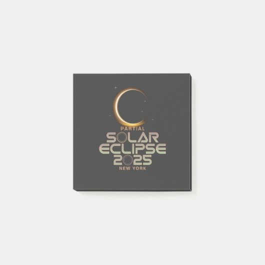 Post-it® Événement d'astronomie partielle d'Eclipse solaire (Devant)