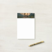 Post-it® Evening Mountain Lake Photographie (Sur un bureau)