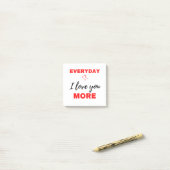 Post-it® Everyday I Love You More Black (Sur un bureau)