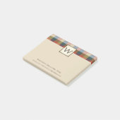 Post-it® Exécutif professionnel avec nom et monogramme (Incliné)