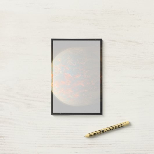 Post-it® Exoplanet 55 Cancri E Et Sa Surface Moulée (Sur un bureau)