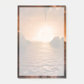 Post-it® Exoplanet Trappist-1f De Son Côté Nocturne Icy. (Devant)