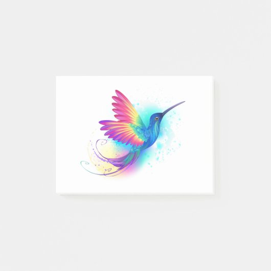 Post-it® Exotic Rainbow Hummingbird (Devant)