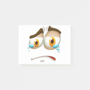 Post-it® Expression de visage triste