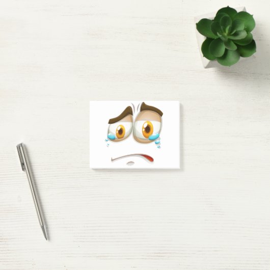Post-it® Expression de visage triste (Bureau)