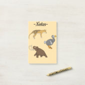 Post-it® Extinct Animals  (Sur un bureau)