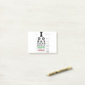 Post-it® Eye Exam - Cadeaux Sobers Hommes Femmes (Sur un bureau)